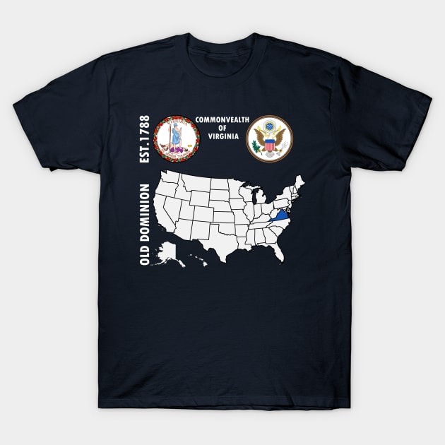 Commonwealth of Virginia T-Shirt by NTFGP